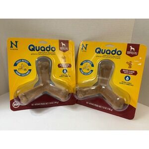 2 Pack N-Bone Quado Interactive Dog‎ Treat Bacon Flavor Ginormous 41 lbs+ 7oz